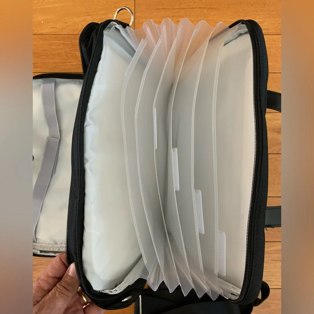 3 Ring Binder with Zipper Fits 500 Sheets, 2” Zipper Binder Shoulder Strap. New